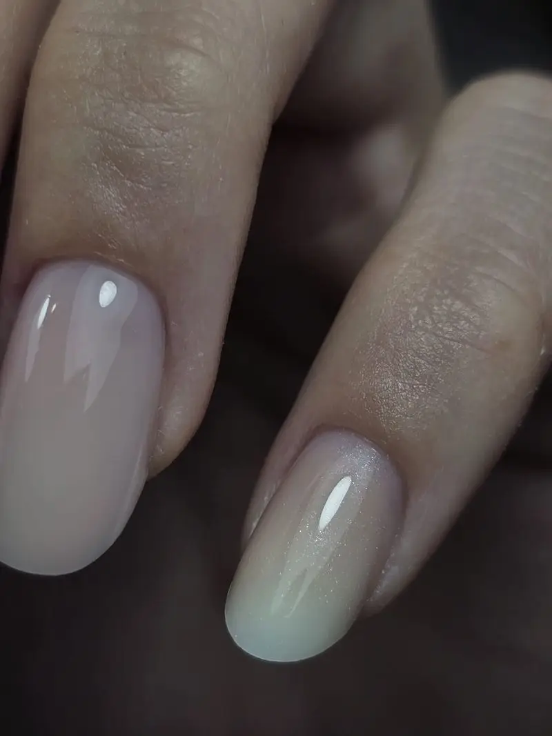 Baby boomer ombre nails